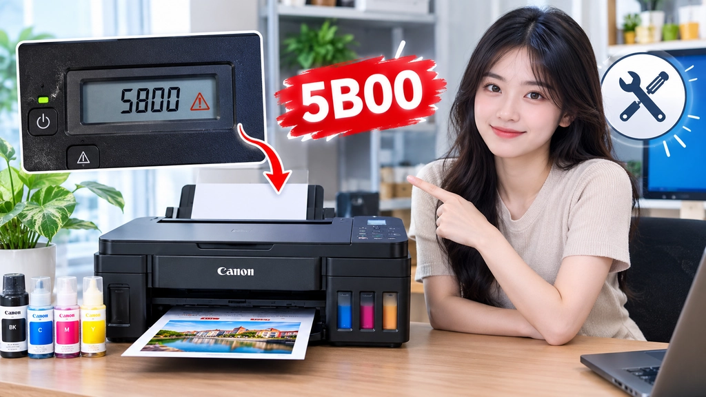 Ảnh: Các bước xử lý lỗi 5b00 trên máy canon g2010