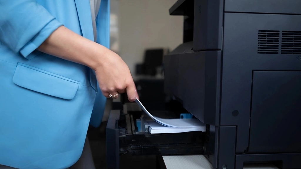 Xếp giấy không đúng cách trước khi in