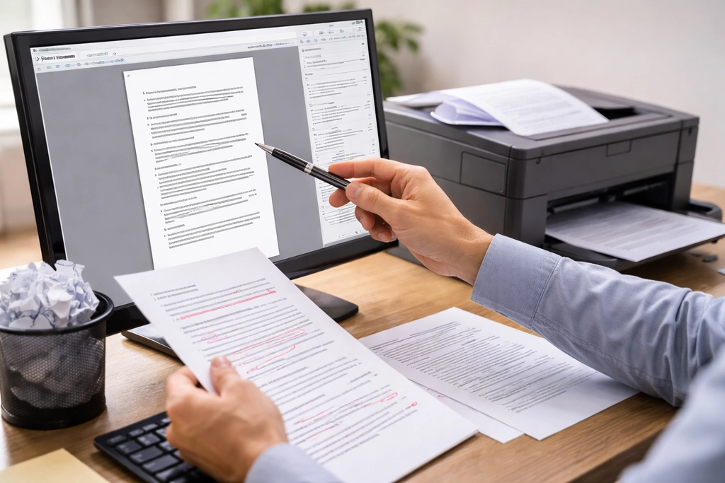 Kiểm tra và xem kỹ trước khi ấn lệnh in