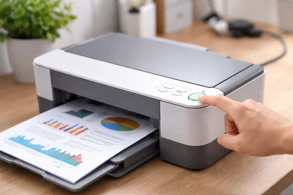 Không tắt máy in quá đột ngột