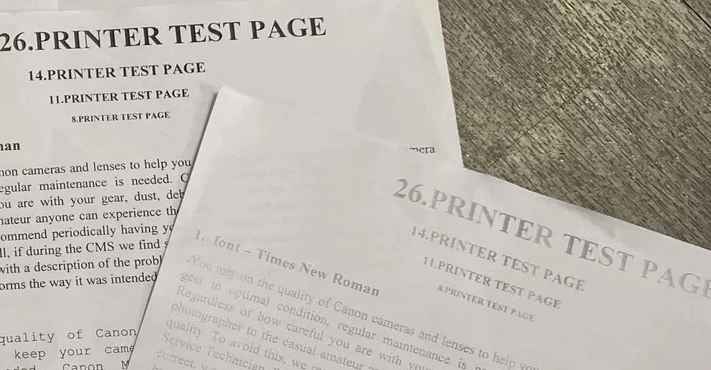 Bản photo bị mờ hoặc bị nhòe