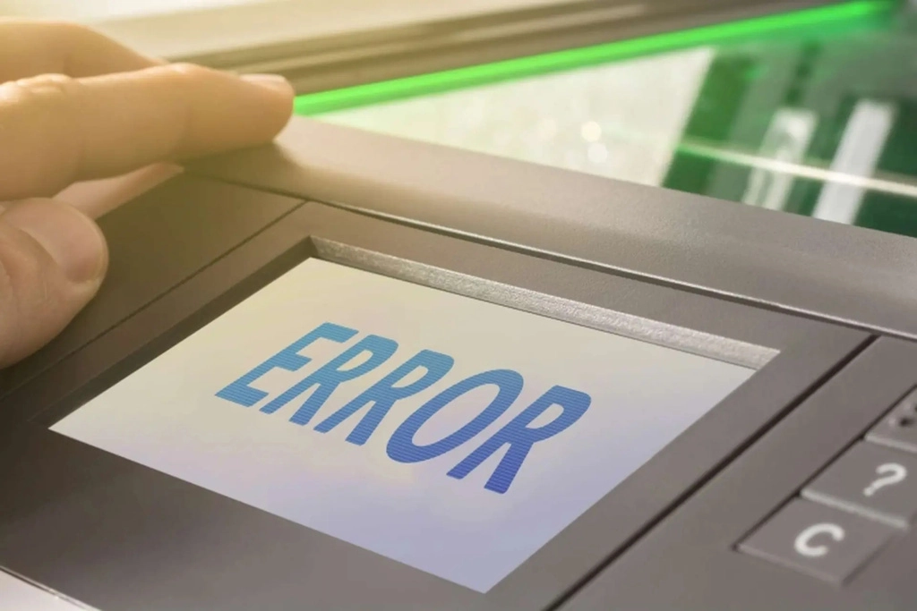 Màn hình hiển thị của máy photocopy không hoạt động