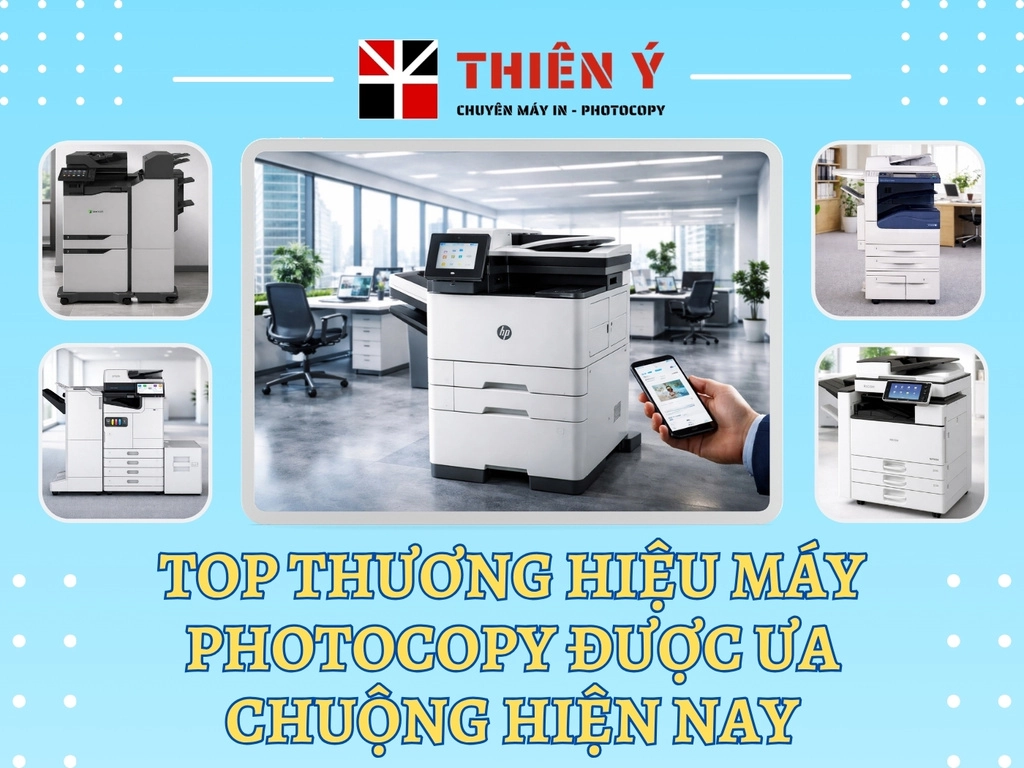 Top thương hiệu máy photocopy được ưa chuộng hiện nay